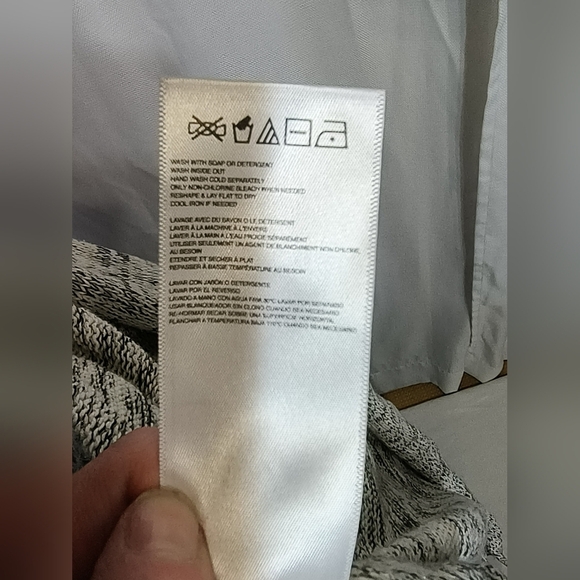 Roxy waterfall tunic beige tan brown black knit sweater size small - Picture 8 of 8